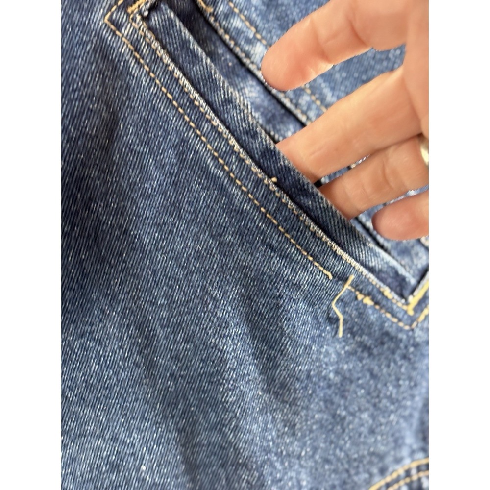Results Jeans Vest Mens  Denim Streetwear Hip Hop 90s made in Hong Kong Sz L - Picture 6 of 12